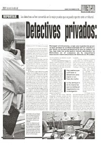 DETECTIVES PRIVADOS REPORTAJE PROFUNDO