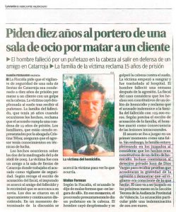 PORTERO DISCOTECA ASESINA CLIENTE